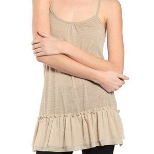 A'reve Crochet Back Tank/Cami with chiffon bottom